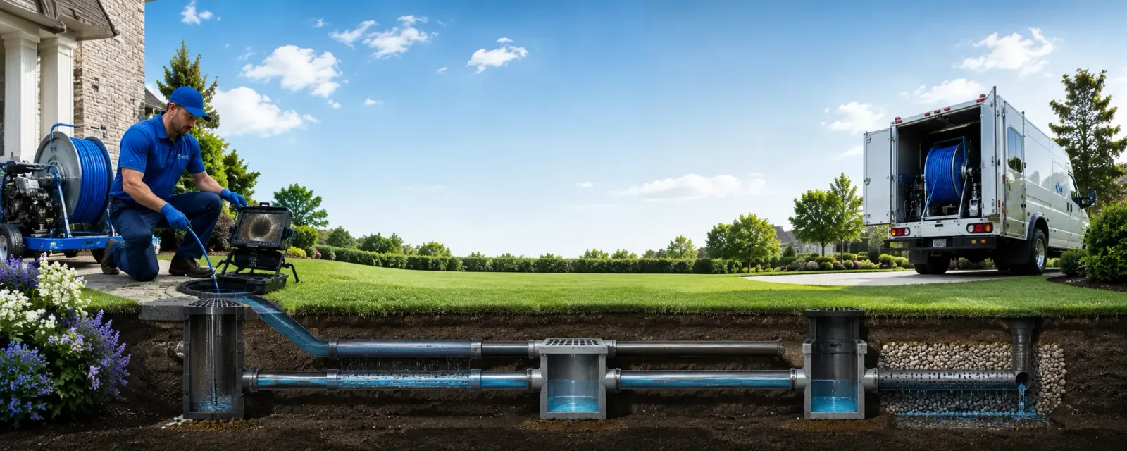 Outdoor drain cleaning information for Stoy, IL
